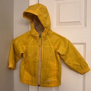 L.L. Bean Vibrant Yellow Rain Jacket